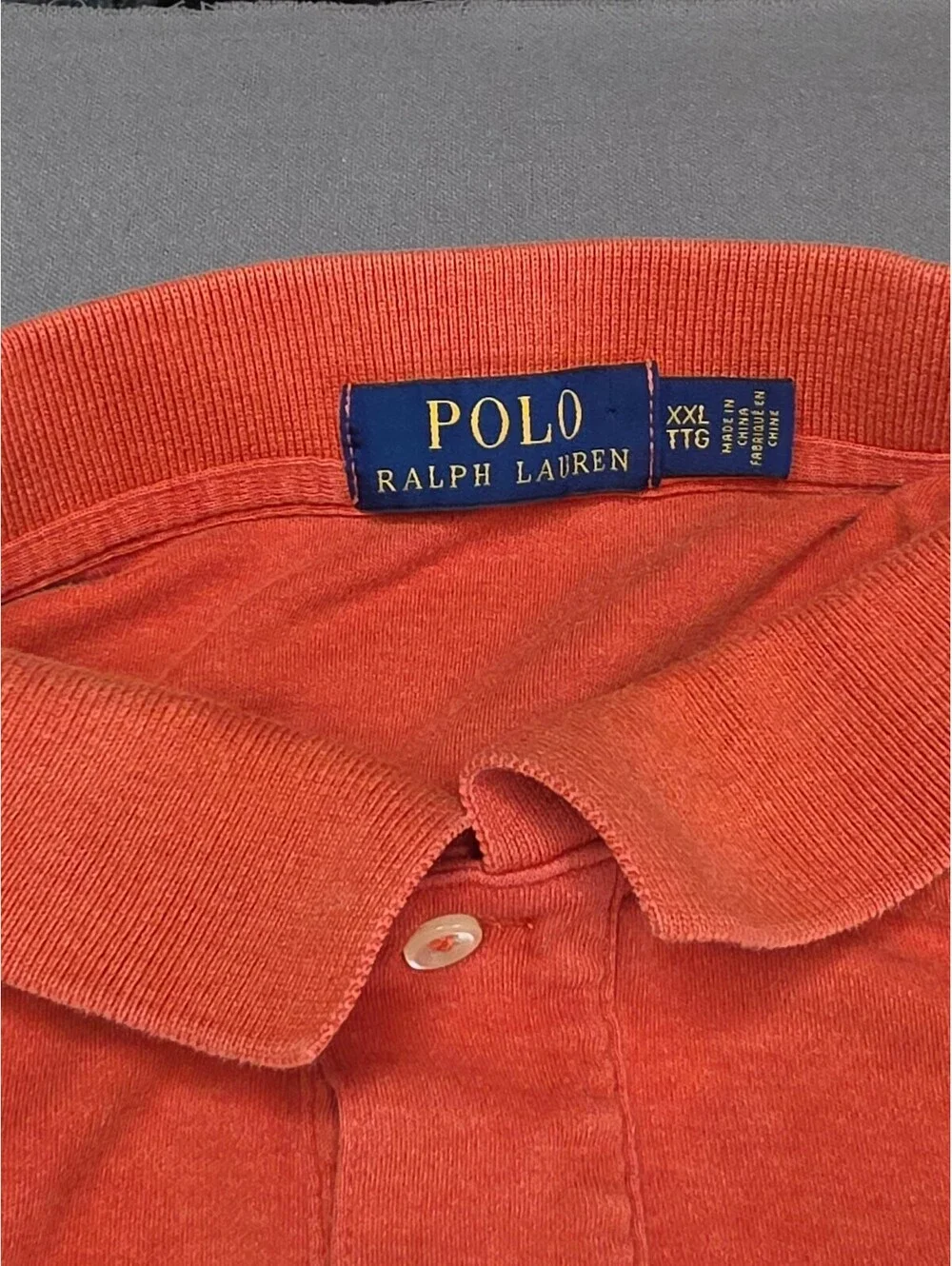 Polo Ralph Lauren Men’s XXL Polo Shirt Burnt Orange Classic Pony 100% Cotton